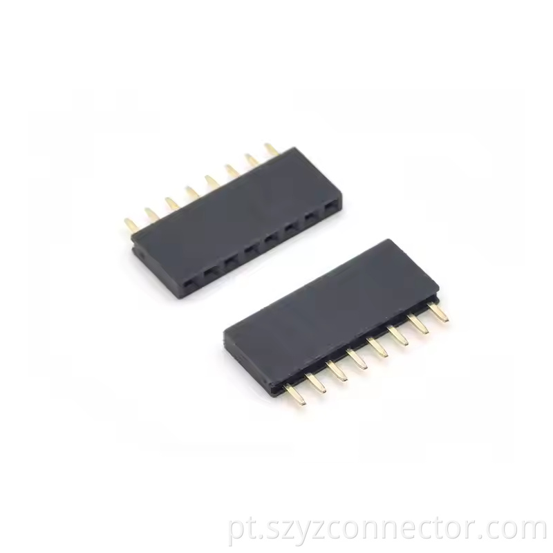 2.54mm Pitch Female Header Single Row Straight H8.5 Y TYPE (5)